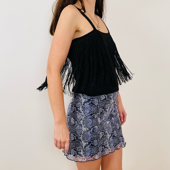 New Mango MNG Fringed Detail Knit Top - Picture 4 of 12